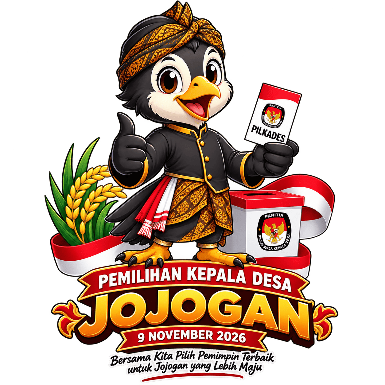 Maskot Pilkades Jojogan 2026